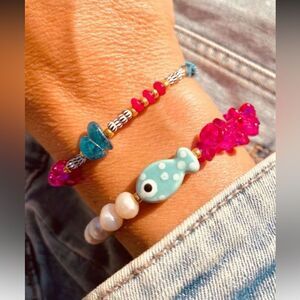 Colorful Beaded Bracelet Set A1260